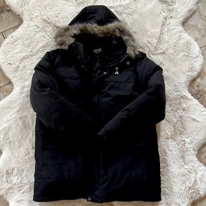 FAUX FUR HOODED ARCTIC PARKA JACKET